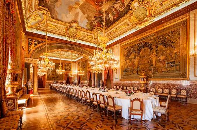 Great Dining room of the Royal Palace Madrid